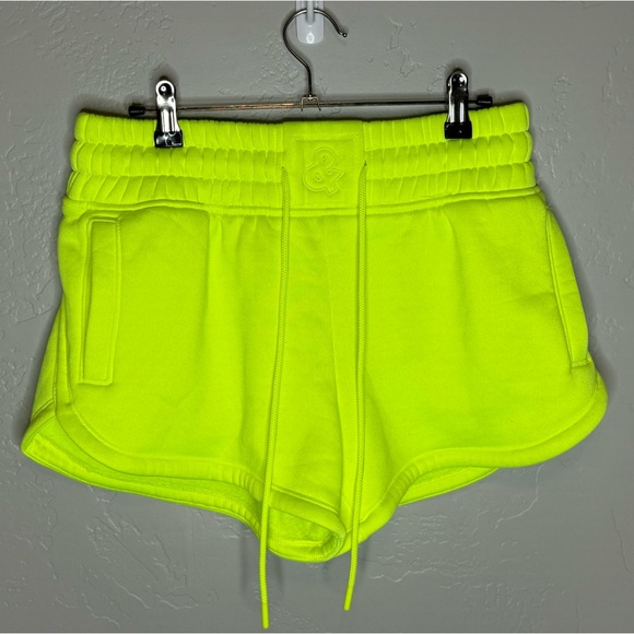 LOVE&SPORTS Neon Fleece Varsity Shorts SZ small 4/6 NEW! - Picture 7 of 16